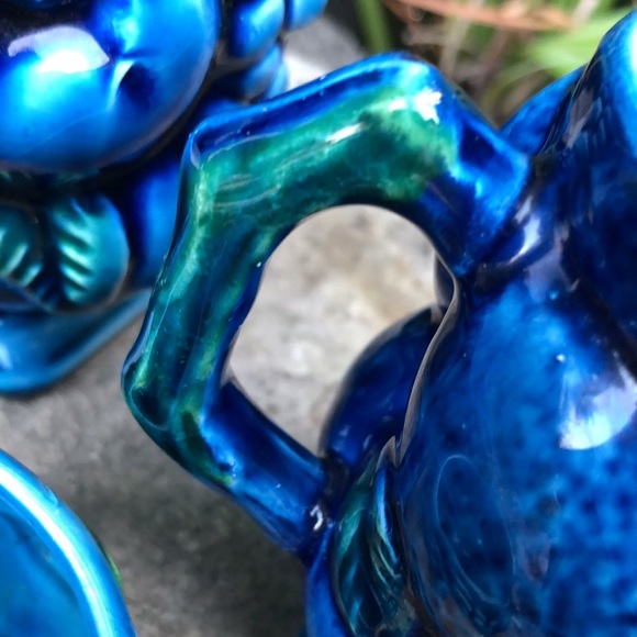 Vintage Mood Indigo Blue Inarco Mugs-Set of 6-EUC-Ceramic-Made in Japan-1960’s - Picture 10 of 15